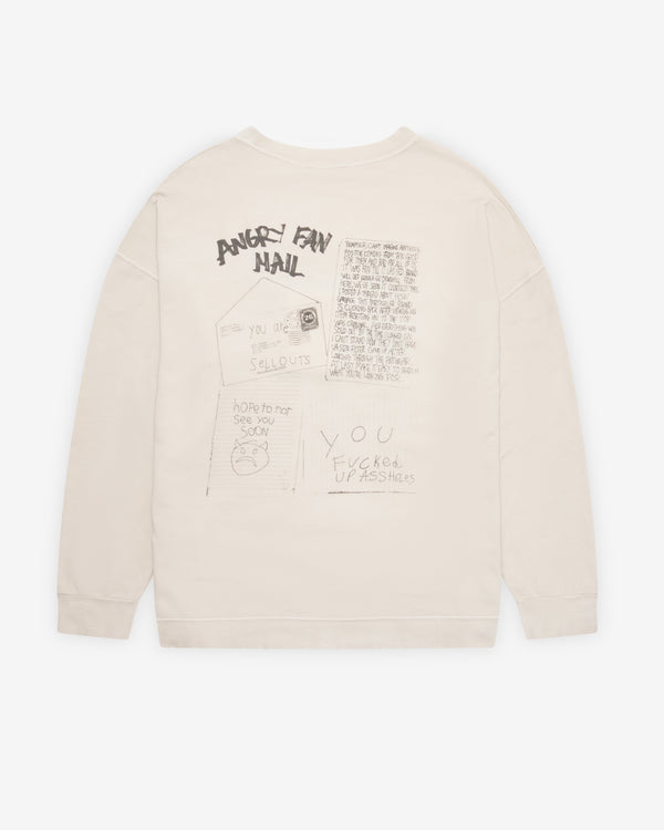 Our Legacy - Men's Slack Sweatshirt - (Angry Fan Mail Print)
