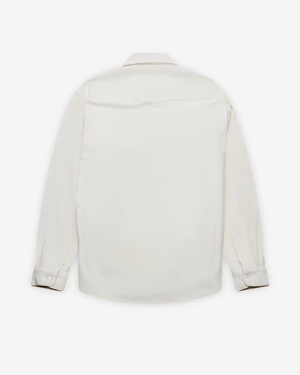 Ponte - Women's Chamois Leather Cowboy Shirt - (Ivory)