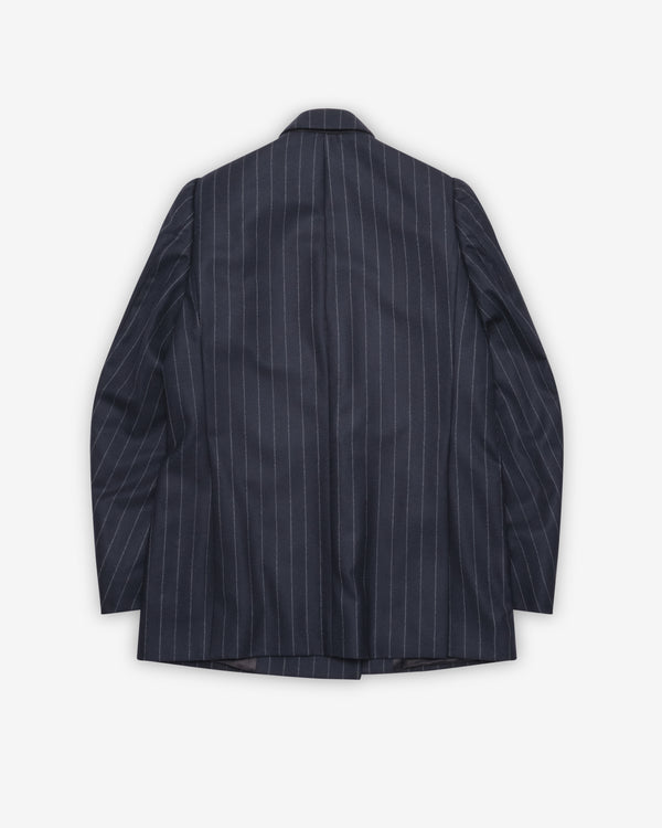 Ponte - Women's Double-Breasted Banker Jacket - (Navy)
