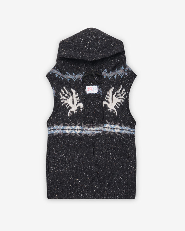 Oscar Ouyang - Men's Eagle Fair Isle Vest - (Black)