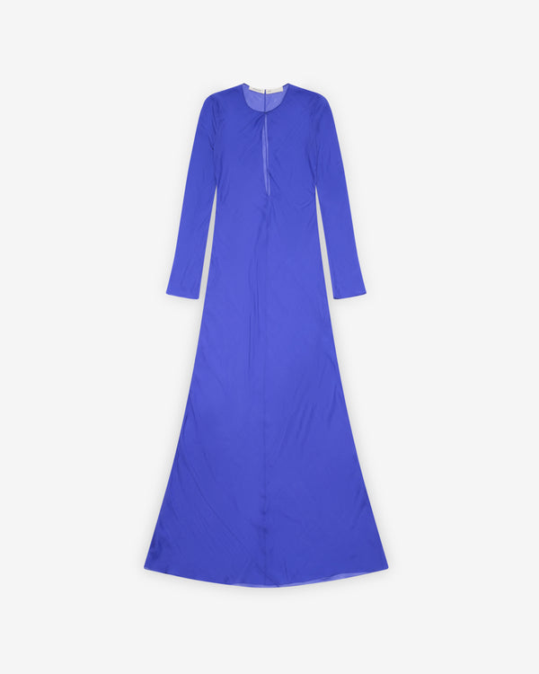 Colleen Allen - Women's Chiffon Keyhole Dress - (Violet)