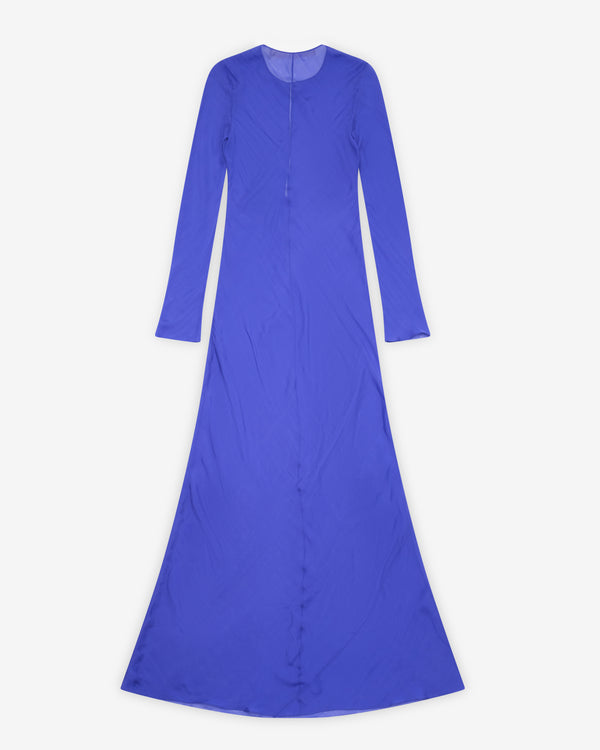 Colleen Allen - Women's Chiffon Keyhole Dress - (Violet)