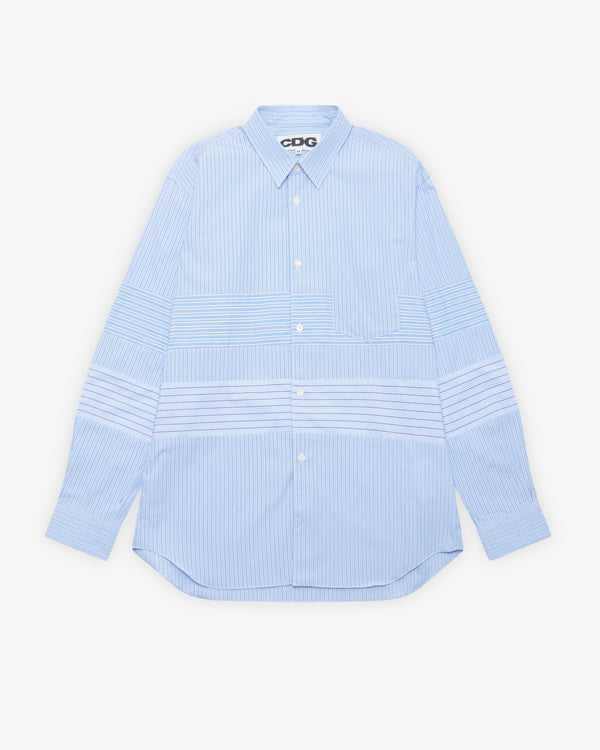 CDG - Patchwork Shirt - (Stripe)