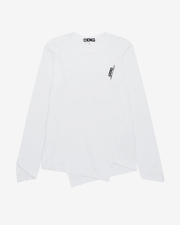 CDG - Twist Long Sleeve T-Shirt - (White)
