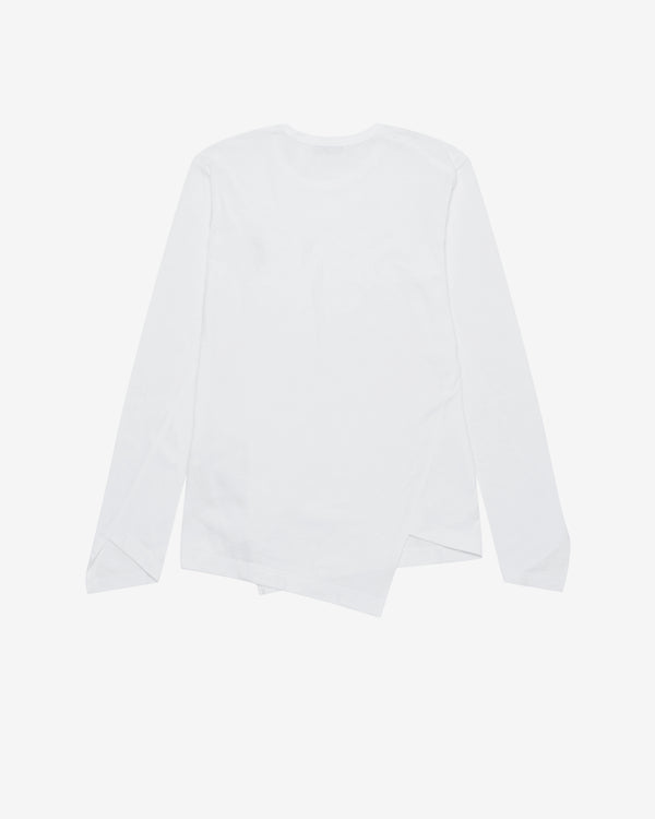 CDG - Twist Long Sleeve T-Shirt - (White)