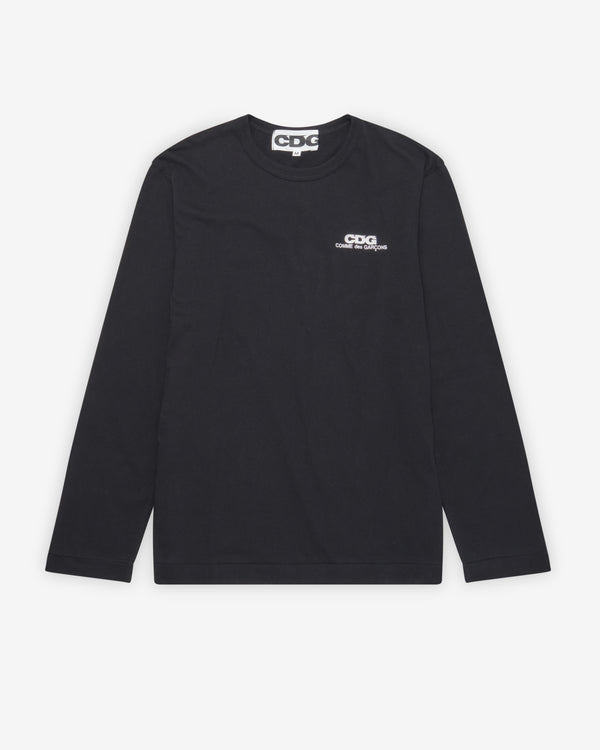CDG - Small Logo Long Sleeve T-Shirt - (Black)