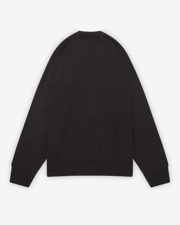 CDG - Rib Stitch School Pullover - (Black)