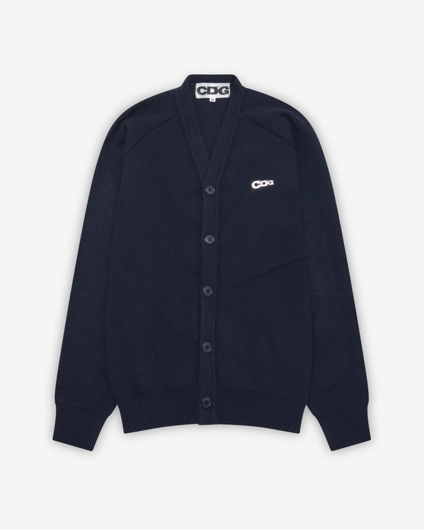 CDG - Patch Cardigan - (Navy)