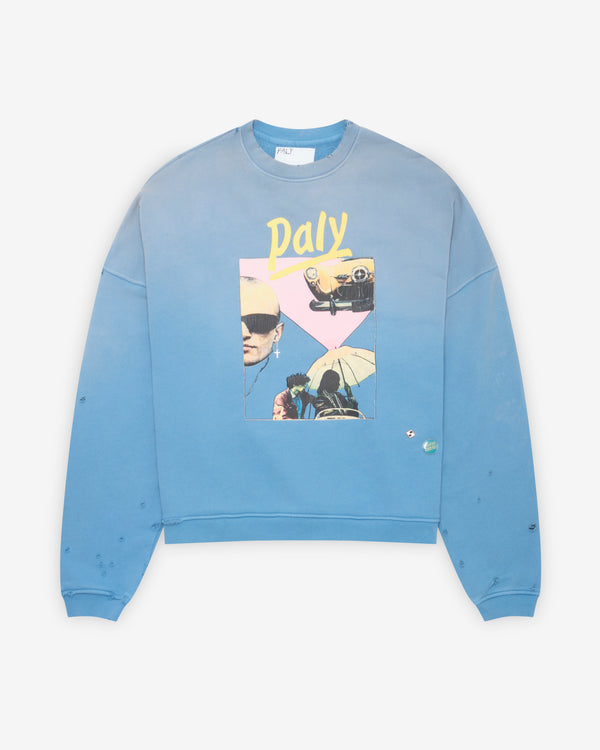 Paly - Men's Still Life Crewneck - (Blue)
