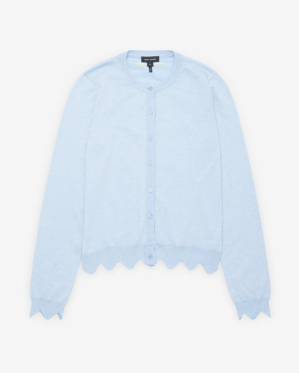 Marc Jacobs - Women's Scallop Daisy Cardigan - (Blue Mist)