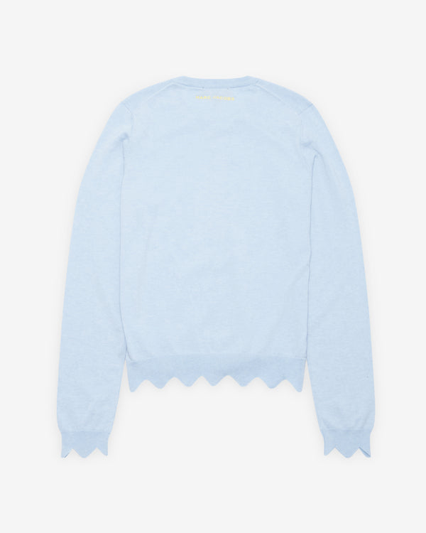 Marc Jacobs - Women's Scallop Daisy Cardigan - (Blue Mist)