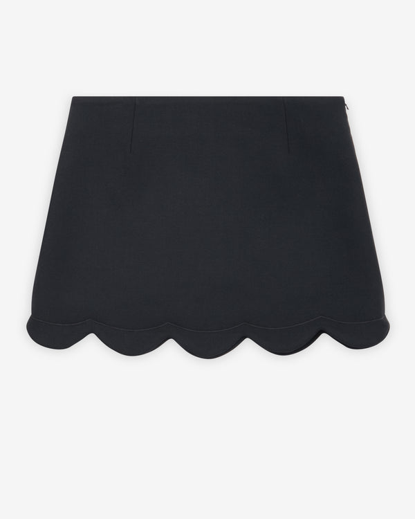 Marc Jacobs - Women's Scallop Daisy Wool Skirt - (Black)