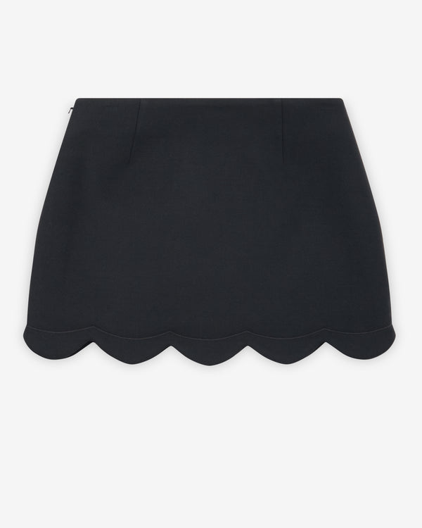 Marc Jacobs - Women's Scallop Daisy Wool Skirt - (Black)