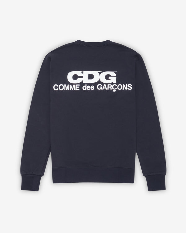 CDG - Logo Crew Neck Sweatshirt - (Navy)