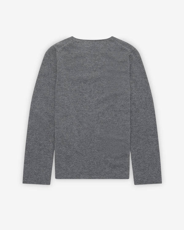 Play Comme des Garçons - Red Heart Crew Neck Jumper - (Grey)