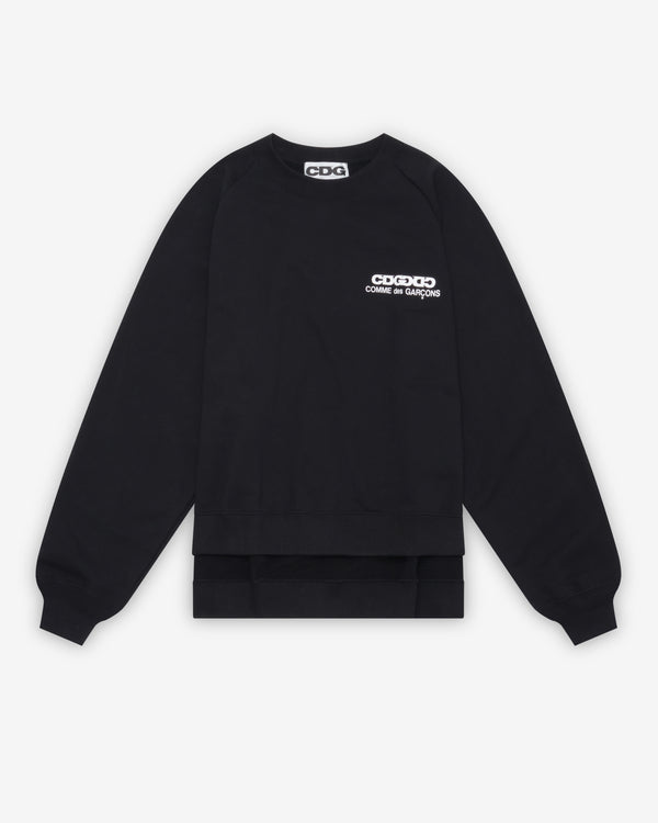 CDG - Oversized Reverse Logo Sweatshirt - (Black)