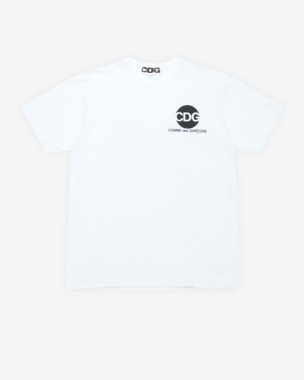 CDG - Circular Logo T-Shirt - (White)