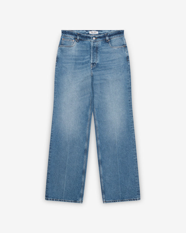 Miu Miu - Men's Washed Denim Jeans - (Navy)