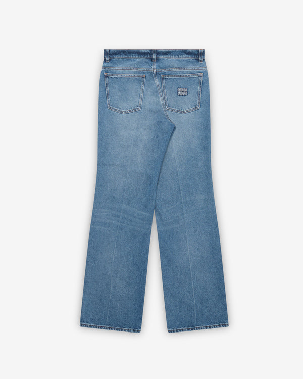 Miu Miu - Men's Washed Denim Jeans - (Navy)