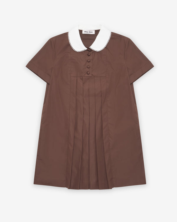 Miu Miu - Women's Poplin Dress - (Ebony)