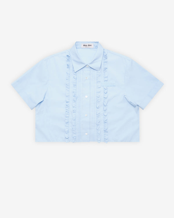 Miu Miu - Women's Poplin Shirt - (Sapphire Blue)