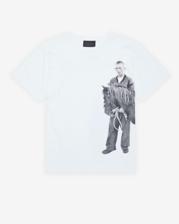 Simone Rocha - Men's Pony Kid Print T-Shirt - (White)