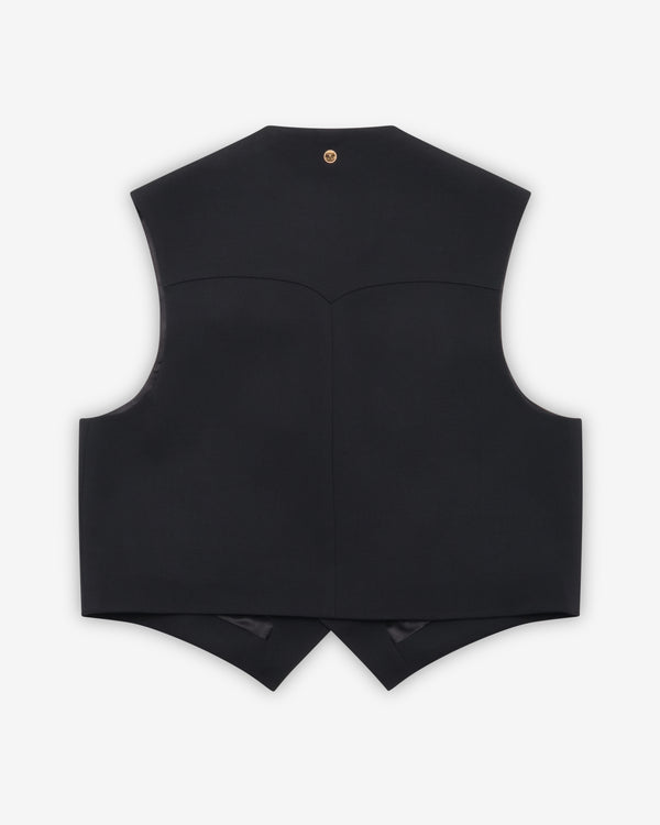 Versace - Men's Stretch Wool Vest - (Black)