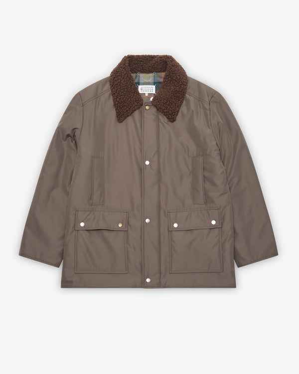 Maison Margiela - Men's Shearling Collar Parka Puffer Jackets - (Olive)