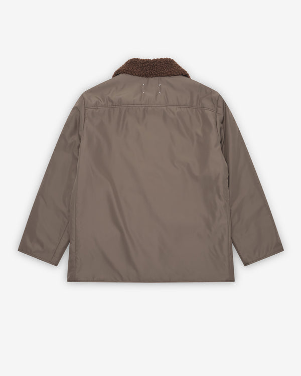 Maison Margiela - Men's Shearling Collar Parka Puffer Jackets - (Olive)