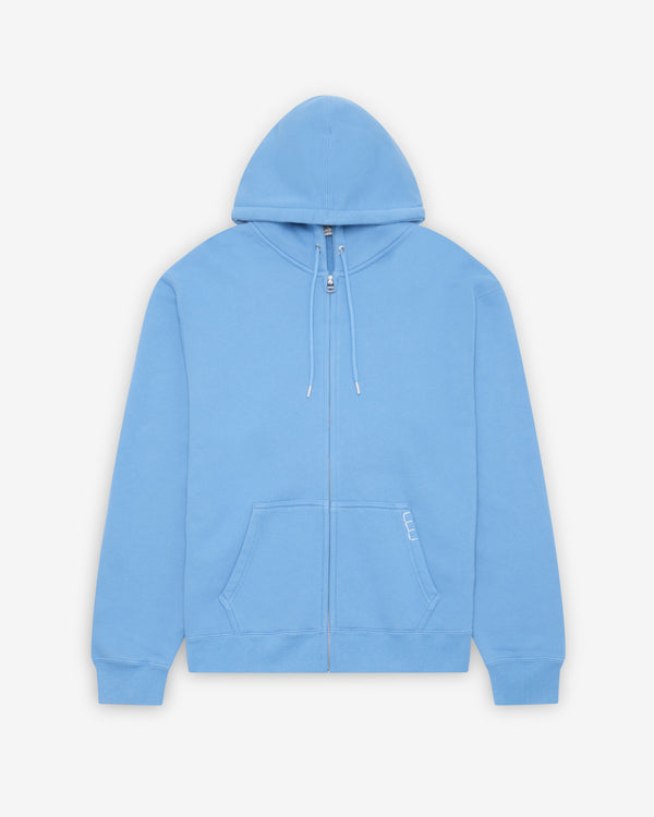 JW Anderson - Men's Front Zip Hoodie - (Washed Blue)
