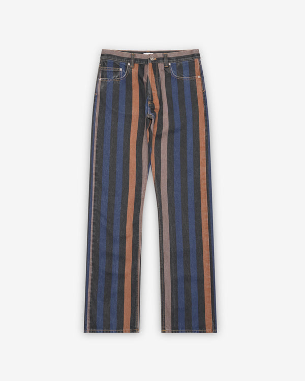 Versace - Men's Striped Straight Jeans - (Multicolor)