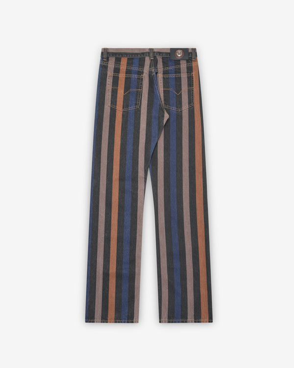 Versace - Men's Striped Straight Jeans - (Multicolor)