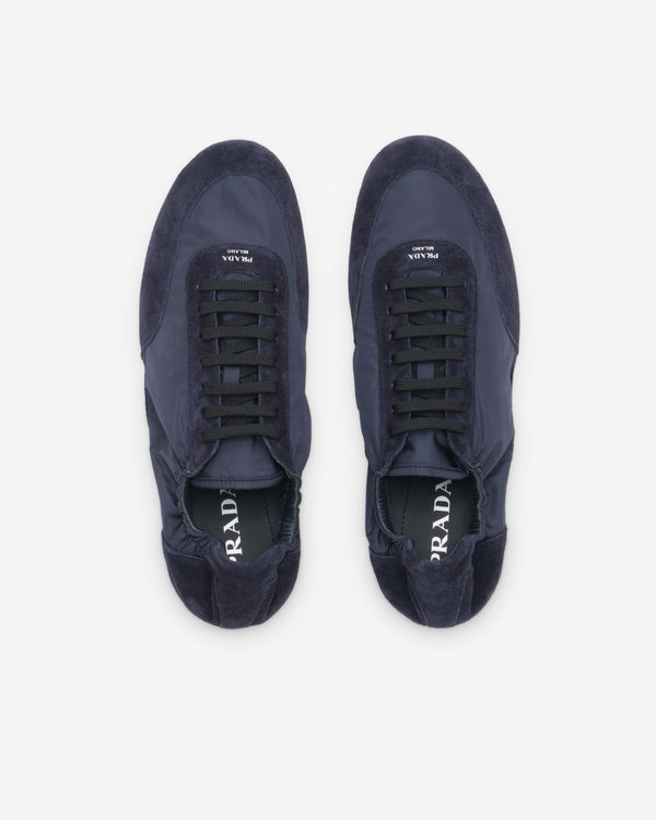 Prada - Men's Collapse Re-Nylon Elasticized Sneakers - (Blue)