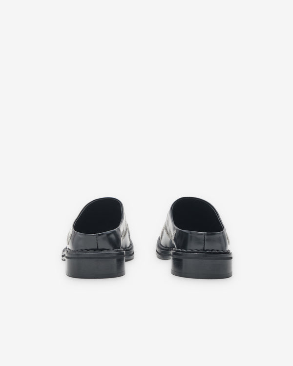 Simone Rocha - Men's Black Floral Lace Emboridered Mule - (Black)