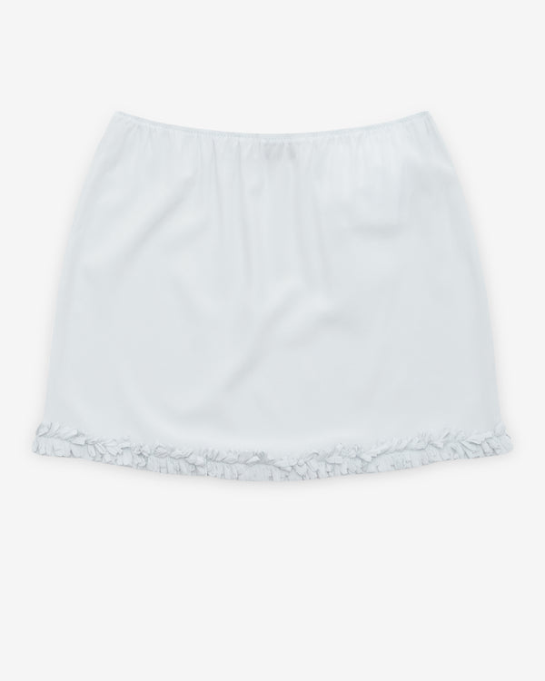 Miu Miu - Women's Crepe De Chine Mini Skirt - (Astro)