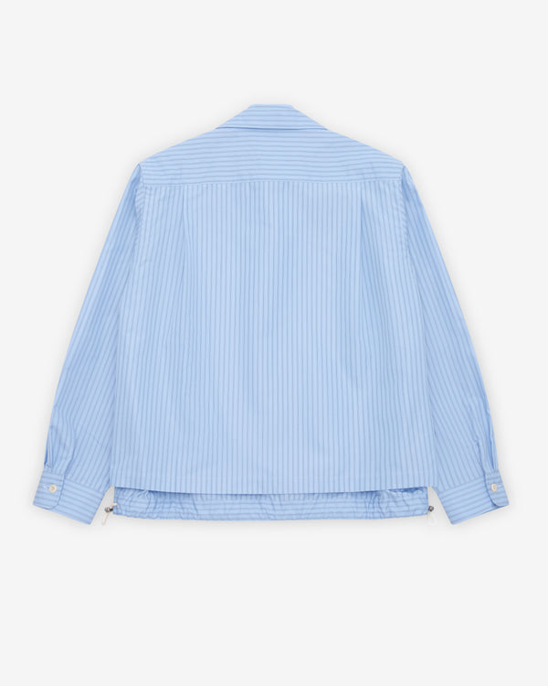 Sacai - Men's Poplin Shirt - (Light Blue Stripe)