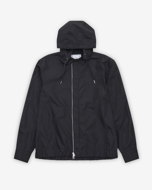 Sacai - Men's Poplin Hoodie - (Black)