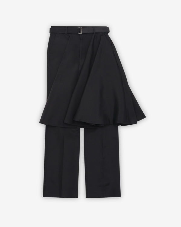Sacai - Women's Double-Faced Silk Cotton Pants - (Black)