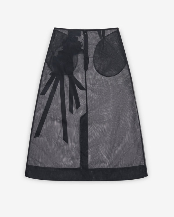 Simone Rocha - Women's Ribbon Rosette Ripple Skirt - (Black)