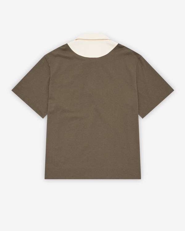 Simone Rocha - Men's Lace Up Rugby Polo - (Khaki)