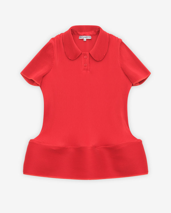 Melitta Baumeister - Women's Ripple Polo Top - (Red)