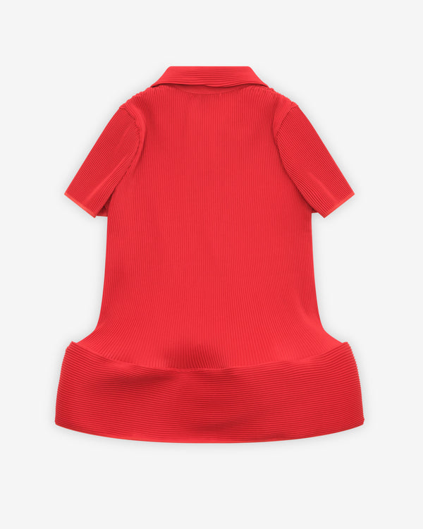Melitta Baumeister - Women's Ripple Polo Top - (Red)