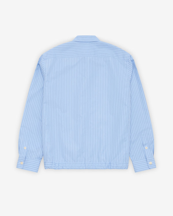 Sacai - Men's Poplin Shirt - (Light Blue Stripe)