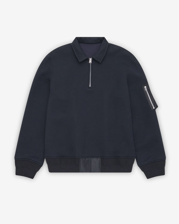 Sacai - Men's Sponge Sweat Polo Shirt - (Black)