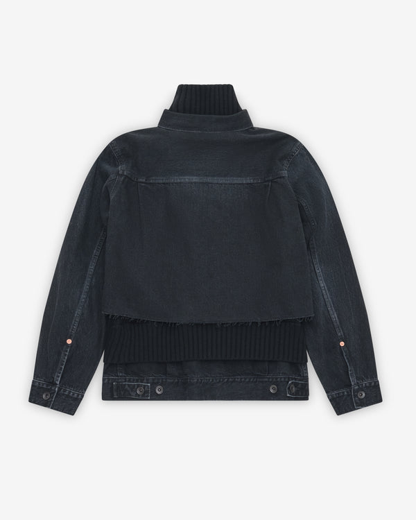 Sacai - Women's Denim Knit Jacket - (Black)