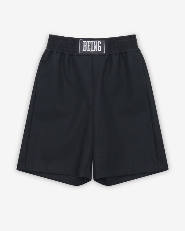 Sacai - Men's Wool Melton Shorts - (Black)