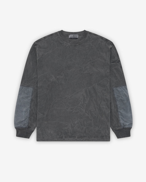 Stone Island - Men's Uneven Pigment Dyed Vanisé Sweatshirt - (Black)