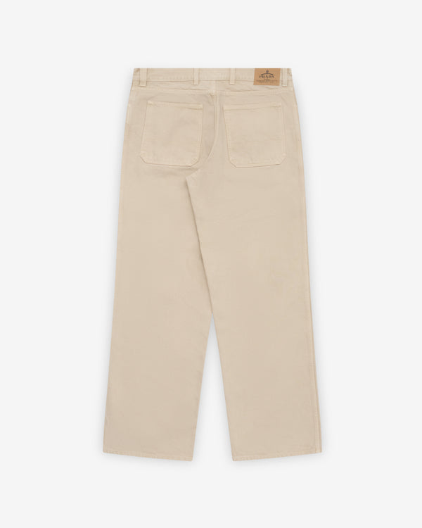 Prada - Men's 5-Pocket Old Denim Jeans - (Sand)