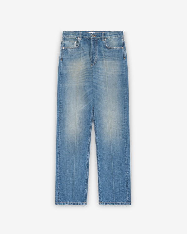 Versace - Men's Distressed Straight Jeans - (Blue)