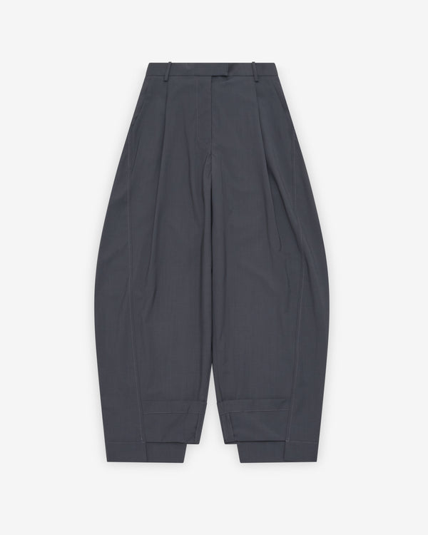 Litkovska - Women's Pleated Barrel-Leg Pants - (Graphite)